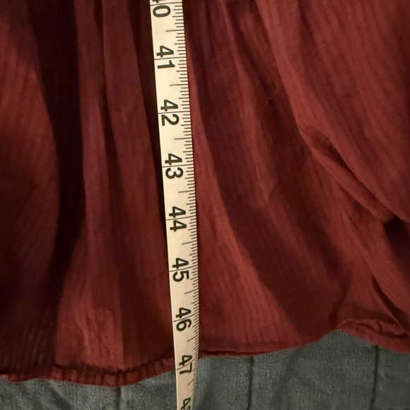 Hill House Corinne Nap Dress in Burgundy Shadow Stripe S - Picture 8 of 8